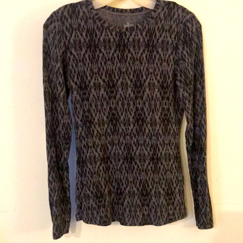 Cuddle Duds Print Long Sleeve Top